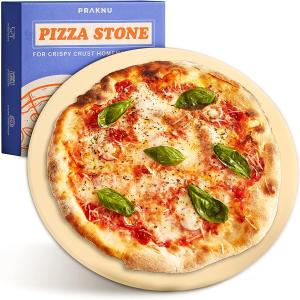 Pietra per pizza rotonda per forno e barbecue, pietra refrattaria 30 cm, per cottura croccante