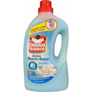 Omino bianco Detersivo Essenza Muschio Bianco 2000 ml, 40 Lavaggi