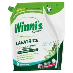 Winni'S Naturel Lavatrice Igienizzante Tea Tree Oil E Aloe Vera Pouch 30 Lavaggi 1,35 L