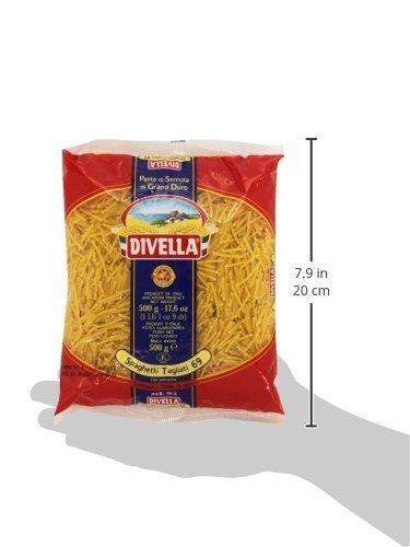 Divella Spaghetti Tagliati 69, Pasta di Semola di Grano Duro - 500 gr
