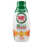 FAIRY, Détergent pour lave-vaisselle, Gel platine, sans odeur, 30 lavages, 600 Ml