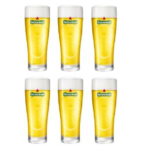 Bicchieri di Birra 50 cl / 500 ml, Set da 6 Bicchieri di Alta Qualità, marchio Heineken