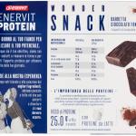 Enervit, Protein Snack chocolat noir, barres énergétiques aux protéines de lait et aux fibres, au chocolat noir, sans gluten ni huile de palme.