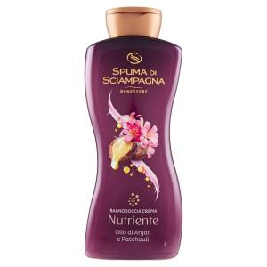 Spuma di Sciampagna Benessere Nutriente Bagnodoccia Crema Olio di Argan e Patchouli 650 ml