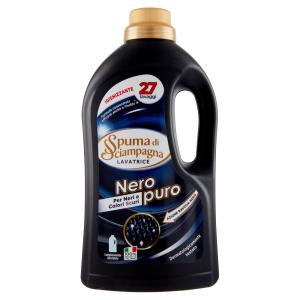 Spuma di Sciampagna, detersivo lavatrice nero puro, lavaggi 27