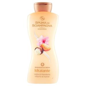 Spuma di Sciampagna Benessere Idratante Bagnodoccia Crema Latte di Mandorla e Burro di Karité 650 ml