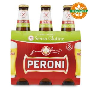 Birra Peroni senza glutine 33clx3 bottiglia 