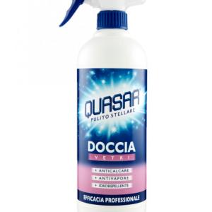 Quasar detergente Doccia Vetri, anticalcare, antivapore, idrorepellente, 650 ml