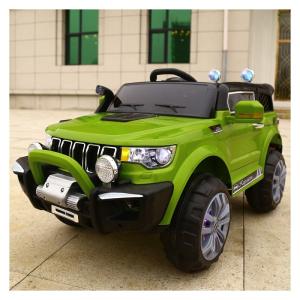 Auto elettrica per bambini, 12v, Jeep, 2 posti, con telecomando 2.4g, verde