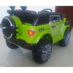 Voiture électrique pour enfants, 12v, Jeep, 2 places, avec télécommande 2.4g, verte