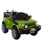 Voiture électrique pour enfants, 12v, Jeep, 2 places, avec télécommande 2.4g, verte