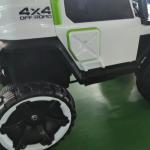 Auto elettrica per bambini, 12v, Jeep, 2 posti, con telecomando 2.4g, colore bianco
