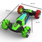 Stunt Car, macchina radiocomandata, 4 WD led stunt per tutti i terreni, RC 2.4G, 4 ruote motrici e movimento in tutte le direzioni, Gesture