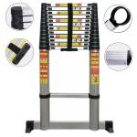 Scala Telescopica in Alluminio 4,4 m – Pieghevole Portatile, Norma CE EN131, Portata 150 kg