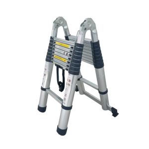 Scala Telescopica in Alluminio 5 m – Pieghevole Portatile, Certificata EN131, Portata 150 kg