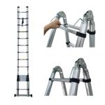 Teleskopleiter aus Aluminium 5 m – Klappbar, EN 131 zertifiziert, Tragkraft 150 kg