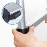 Teleskopleiter aus Aluminium 5 m – Klappbar, EN 131 zertifiziert, Tragkraft 150 kg