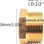 Raccordo filettato, maschio 3/4, femmina 1/2, doppio nipplo