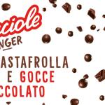 Gocciole Finger, Kekse mit Tropfen und Schokoladenboden