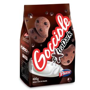 Pavesi, Gouttelettes extra sombres, biscuits, paquet de 400 gr