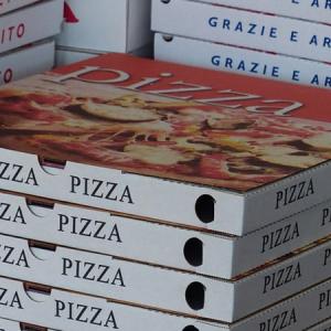 Scatola pizza, 33 cm x 33 cm , confezione da 100 pezzi