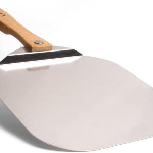 Pala in alluminio per Pizza, in alluminio, con manico pieghevole in legno, facile da riporre, resistente