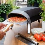 Pala in alluminio per Pizza, in alluminio, con manico pieghevole in legno, facile da riporre, resistente