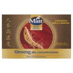 Ginseng Alta Concentrazione, 8 Fiale da 10 ml, Integratori Alimentari Utili in Caso di Stanchezza Fisica e Mentale, MATT.
