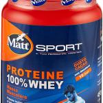 Matt Sport Protein, 100% Whey, boisson aromatisée au chocolat, 450g