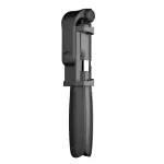 selfie stick treppiedi bluetooth con pulsante scatta foto o video, nero