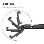 selfie stick treppiedi bluetooth con pulsante scatta foto o video, nero