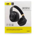 GroovePad, Cuffia Stereo Bluetooth con Microfono, colore nero
