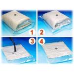 sacs sous vide pour vêtements, paquet de 10 sacs d’aspirateur encombrant sacs sac à espace xl 80 x 60 cm