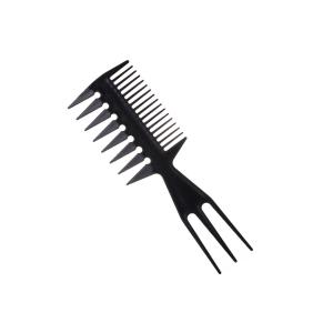 Pettine Tre In Uno per capelli 20 x 7cm nero