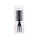 Pettine Tre In Uno per capelli 20 x 7cm nero