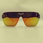 Okly Retro Sunglasses, occhiali da sole Uomo Donna, rosso