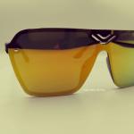Okly Retro Sunglasses, occhiali da sole Uomo Donna, rosso
