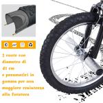 Monopattino Ruote 16 pollici Cityroller per Bambini e Ragazzi, Nero, Homcom