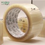 Nastro adesivo per imballaggio 50x66m, resistente all'acqua, trasparente, 6 pezzi