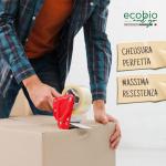 Nastro adesivo per imballaggio 50x66m, resistente all'acqua, trasparente, 6 pezzi