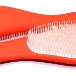Districante, Spazzola sciogli nodi per capelli, colore Arancio interno rosa