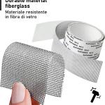 Nastro per Riparare Zanzariere, in Fibra di Vetro, 5cm x 200cm