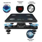 Pèse personne numérique intelligent, pèse-personne pour la graisse corporelle, contrôle de la graisse corporelle, connexion bluetooth, poids max. 180 kg