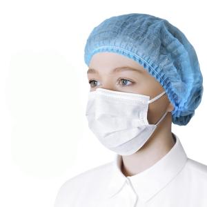 Cuffia a retina usa e getta per capelli, 100 pezzi, taglia unica con elastico, per uso cosmetico, bellezza, cucina, ristorazione, industria domestica, blu