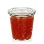 Weck Vasetto 290 ml con Coperchio da 80 mm, Completi di Guarnizione e Clips, Scatola da 6 Pezzi, Vetro, Trasparente