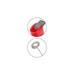 Frullino Montalatte Elettrico 21.0 cm, rosso