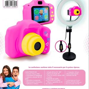 Me Contro Te, Video Maker con Treppiede, Camera Digitale Portatile per bambini con Scheda SD 32 GB