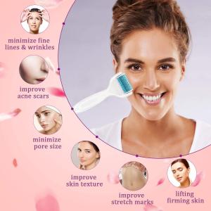 Derma Roller con Spazzola Silicone Pulizia Viso per Anti Acne