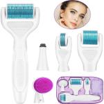 Derma Roller con Spazzola Silicone Pulizia Viso per Anti Acne