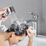 Doccino Easy Universale, doccino per lavandino, flessibile, facile da installare, fissaggio con bioadesivo, pratico e compatto, bianco